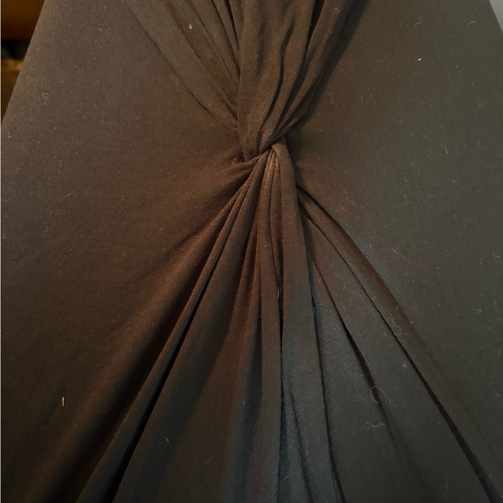 Dressbarn Black Twist Front Blouse - Picture 2 of 8